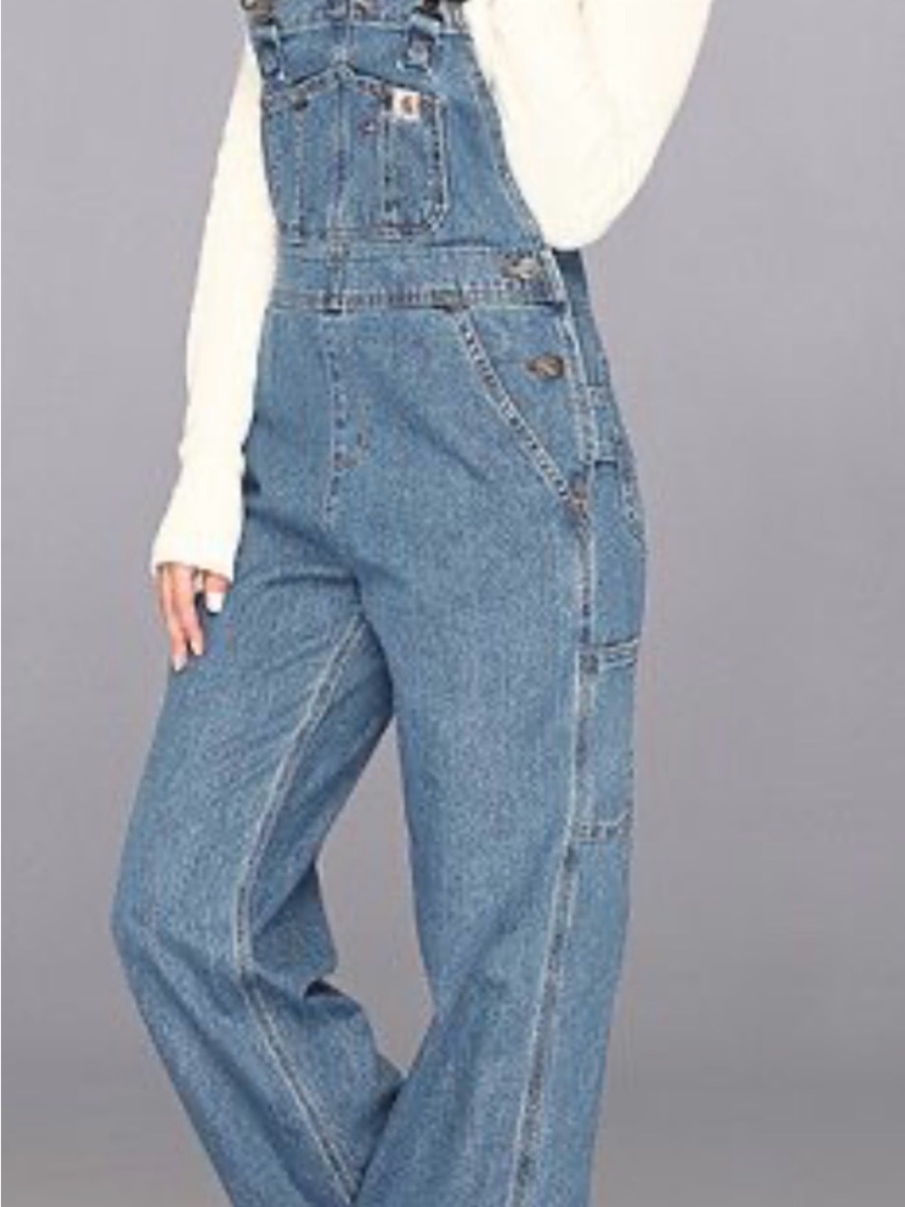 Carhartt Light Blue Denim Women's Overalls